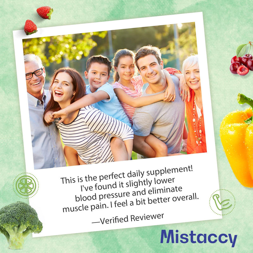 Mistaccy CoQ10 includes vitamin E and tocopherols for nutrient synergy