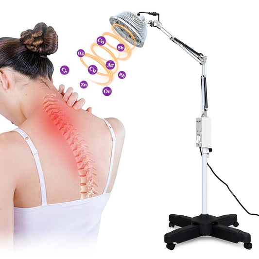 Mistuki infrared lamp base demonstrates stable design for consistent heat therapy sessions.