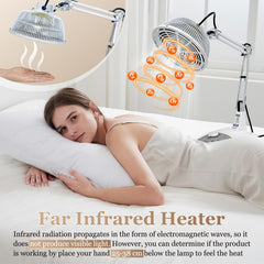 Mistuki mineral plate with 33 elements emitting infrared warmth for muscle comfort.