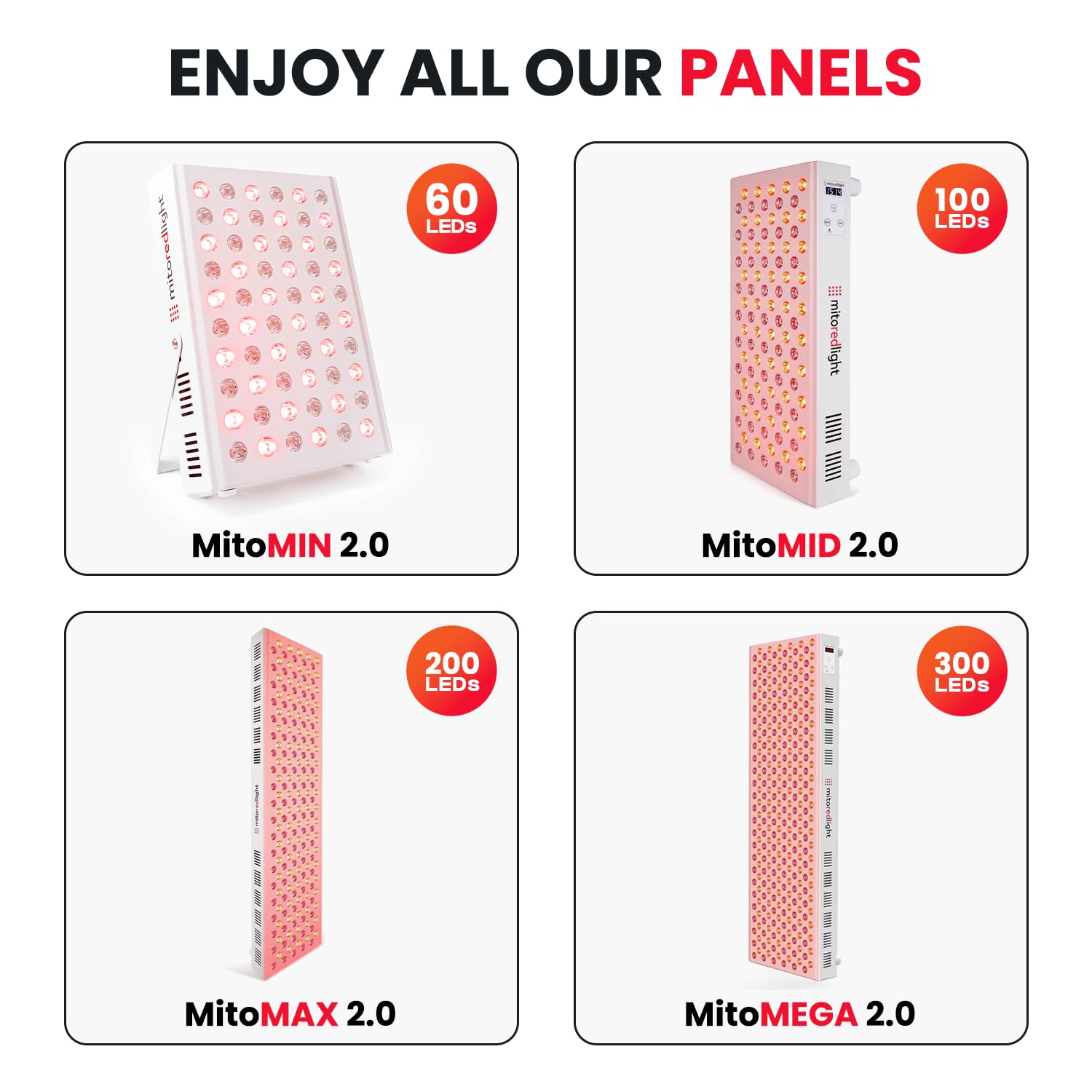 Mito Red Light MITOMIN 2.0 panel used on neck for soothing recovery support