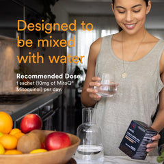 Infographic-style image referencing potential antioxidant support from MitoQ.