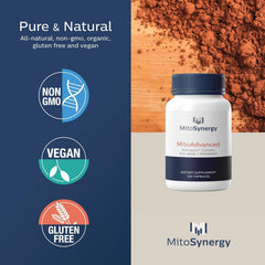MitoSynergy BioCopper1 with CoQ10 and vitamins illustrating nutrient synergy for cellular energy