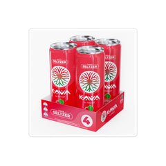 Mitra9 Strawberry Watermelon Sparkling Kava bottle promotes mood support and natural calm.