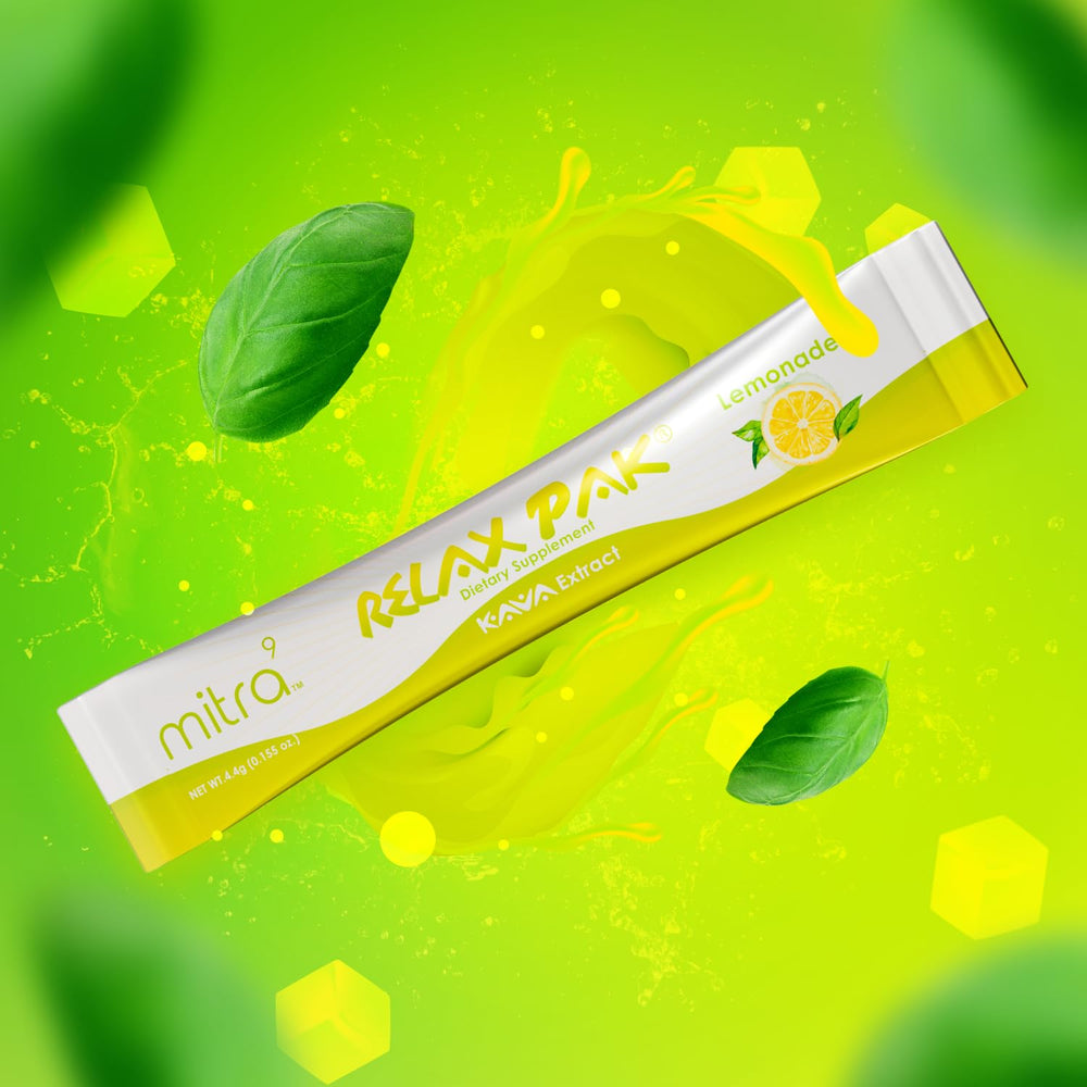 Mitra9 Kava Drink Mix lifestyle moment during a social break with a non-alcoholic option.