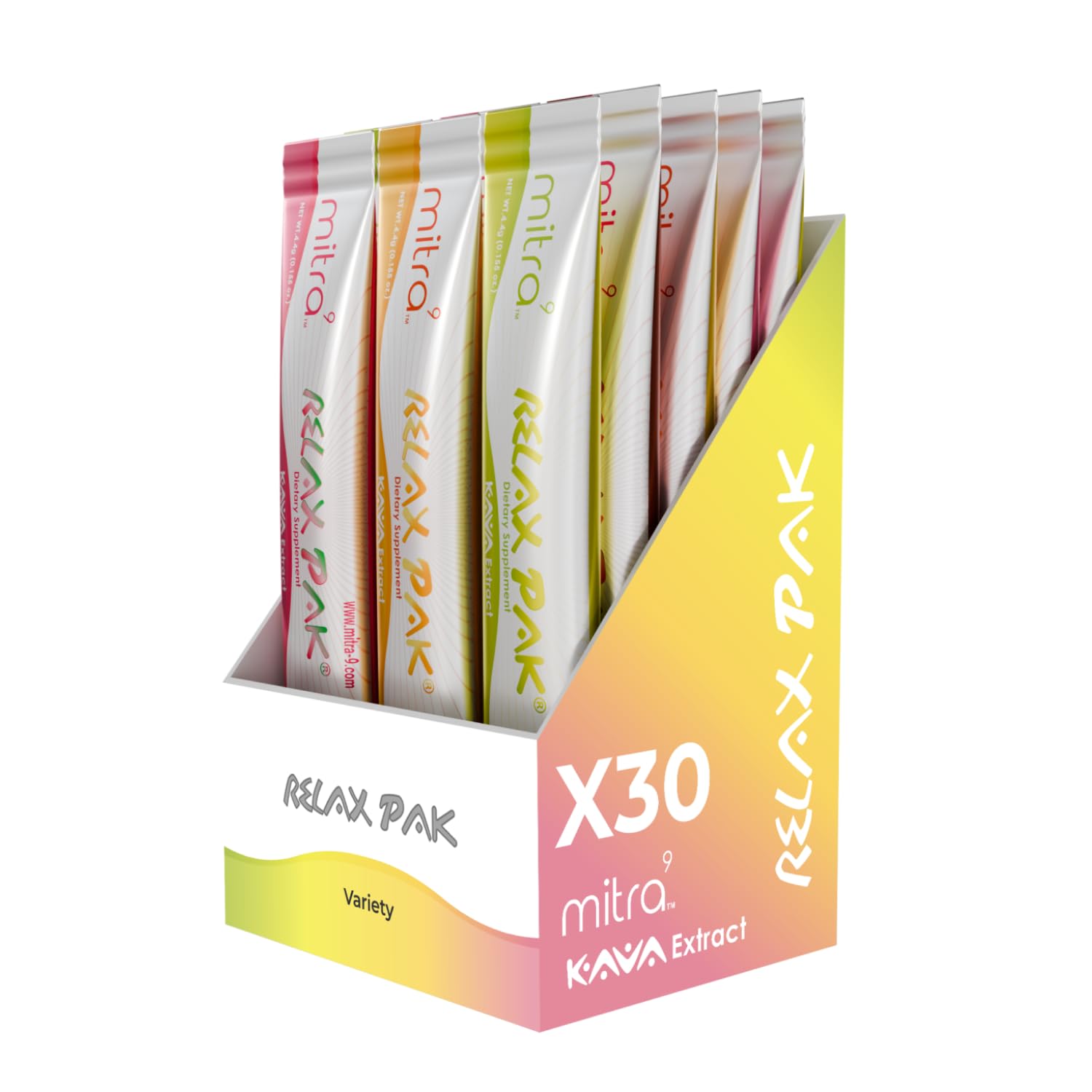 Mitra9 Kava Drink Mix variety-pack sticks ready for on-the-go relaxation