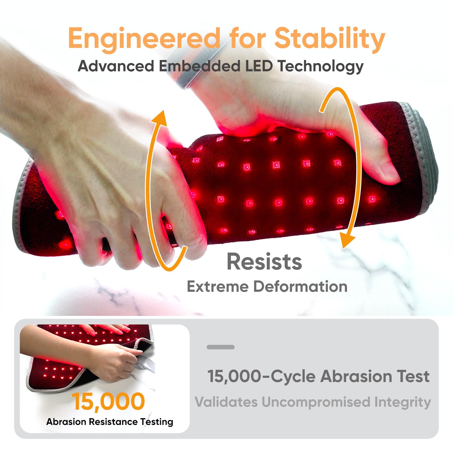 MIVANI red light therapy pad 850nm infrared layer for deep warmth