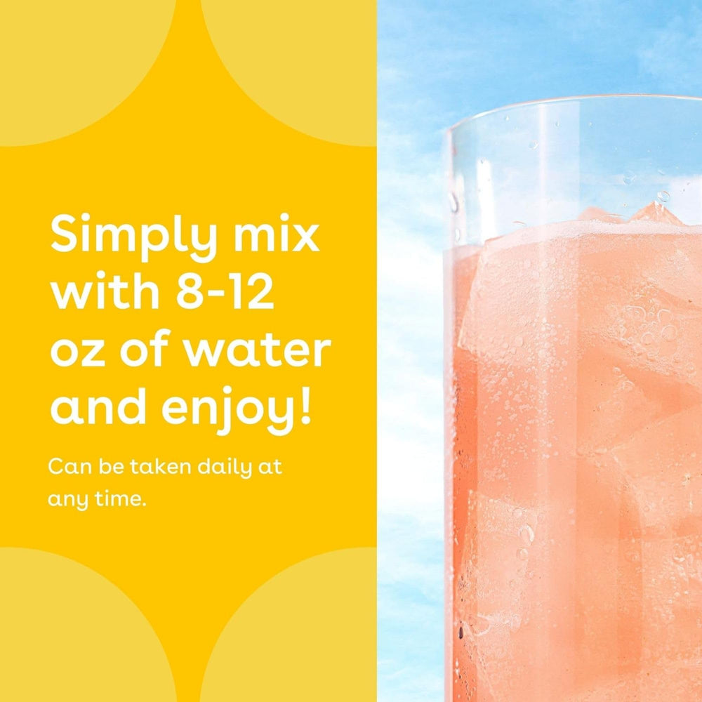 Mixhers Focus pineapple-berry flavor visual suggests tasty, caffeine-free hydration boost.