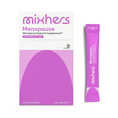 Mixhers Menopause watermelon-lime drink pack ready to mix for daily balance and energy.