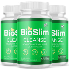 MJO Bioslim Cleanse bottle on shelf for daily wellness.