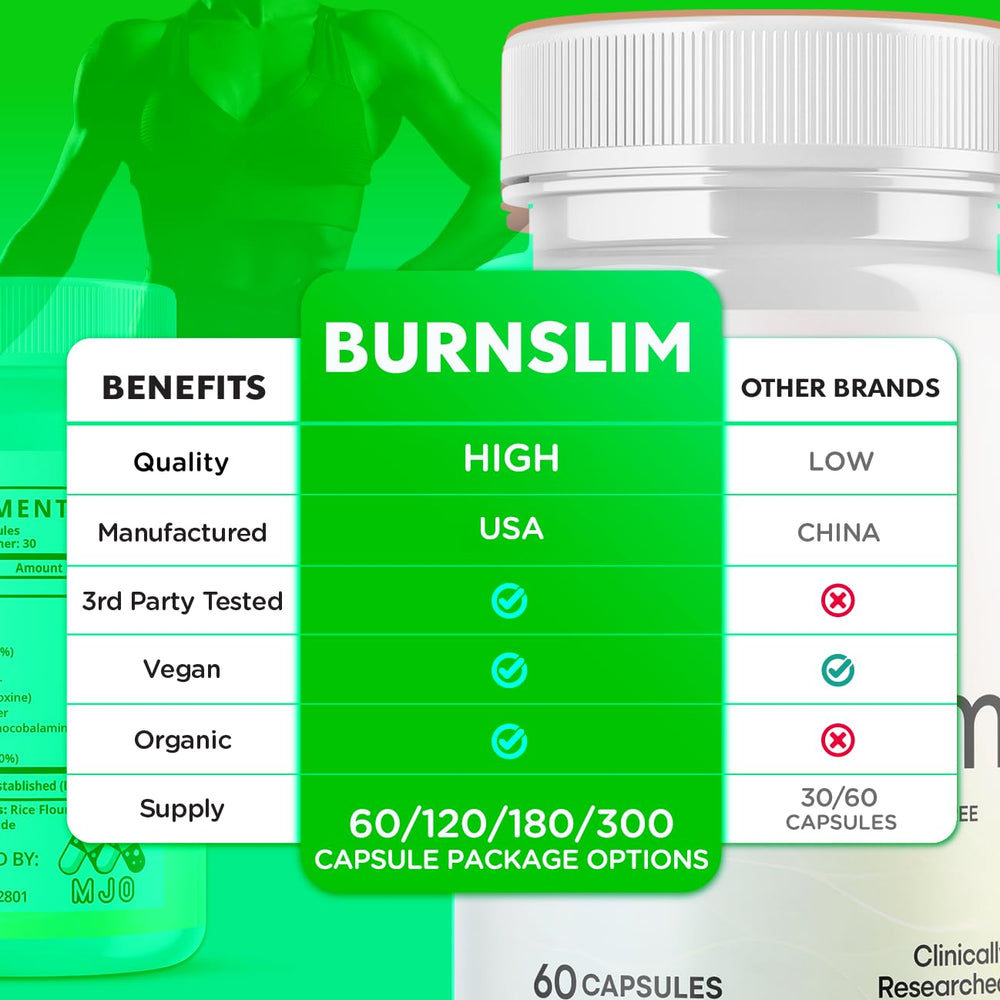 MJO Burn Slim inside view hints at daily supplement routine.