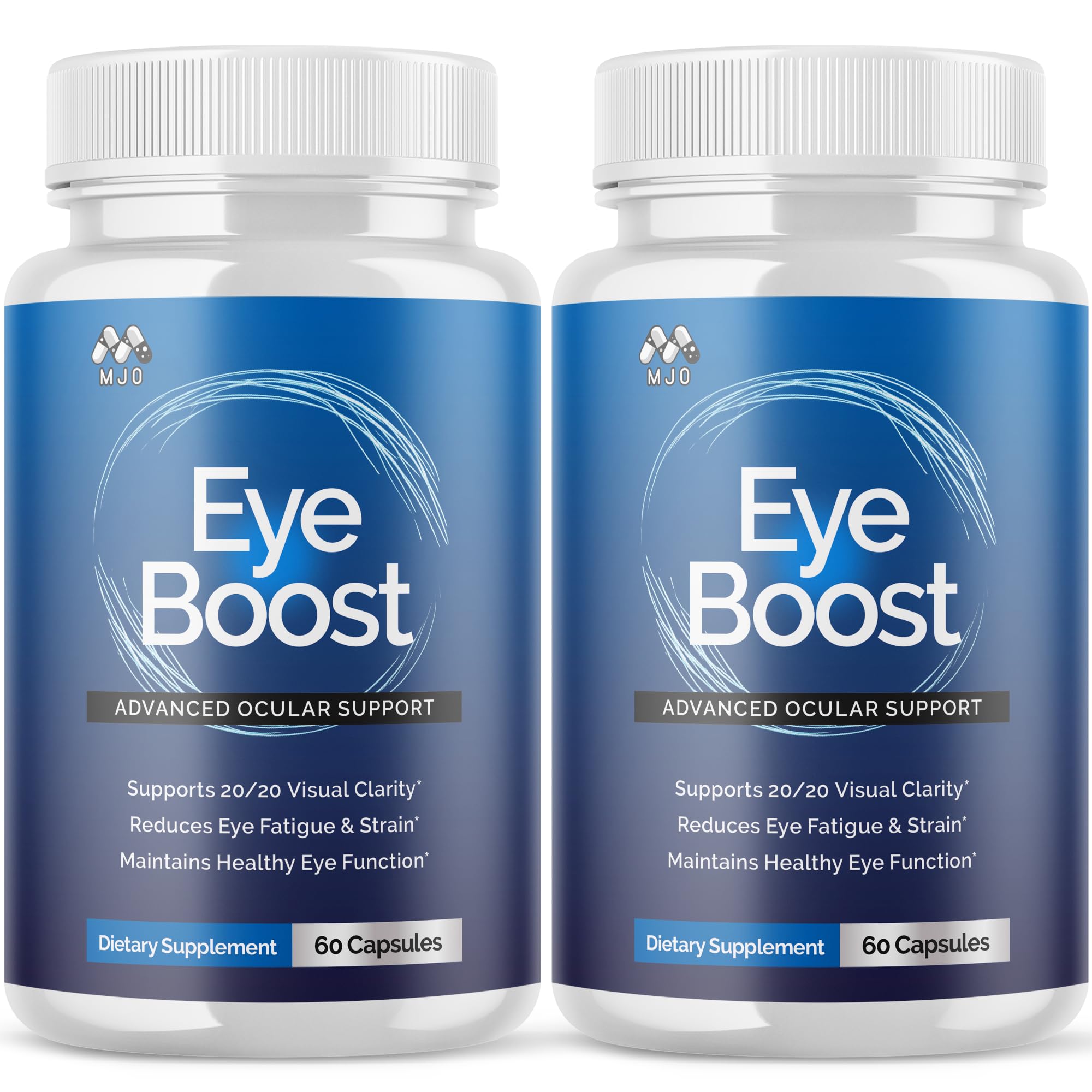 MJO EyeBoost bottle 2-pack for convenient daily eye support.