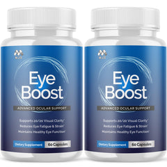 MJO EyeBoost bottle 2-pack for convenient daily eye support.