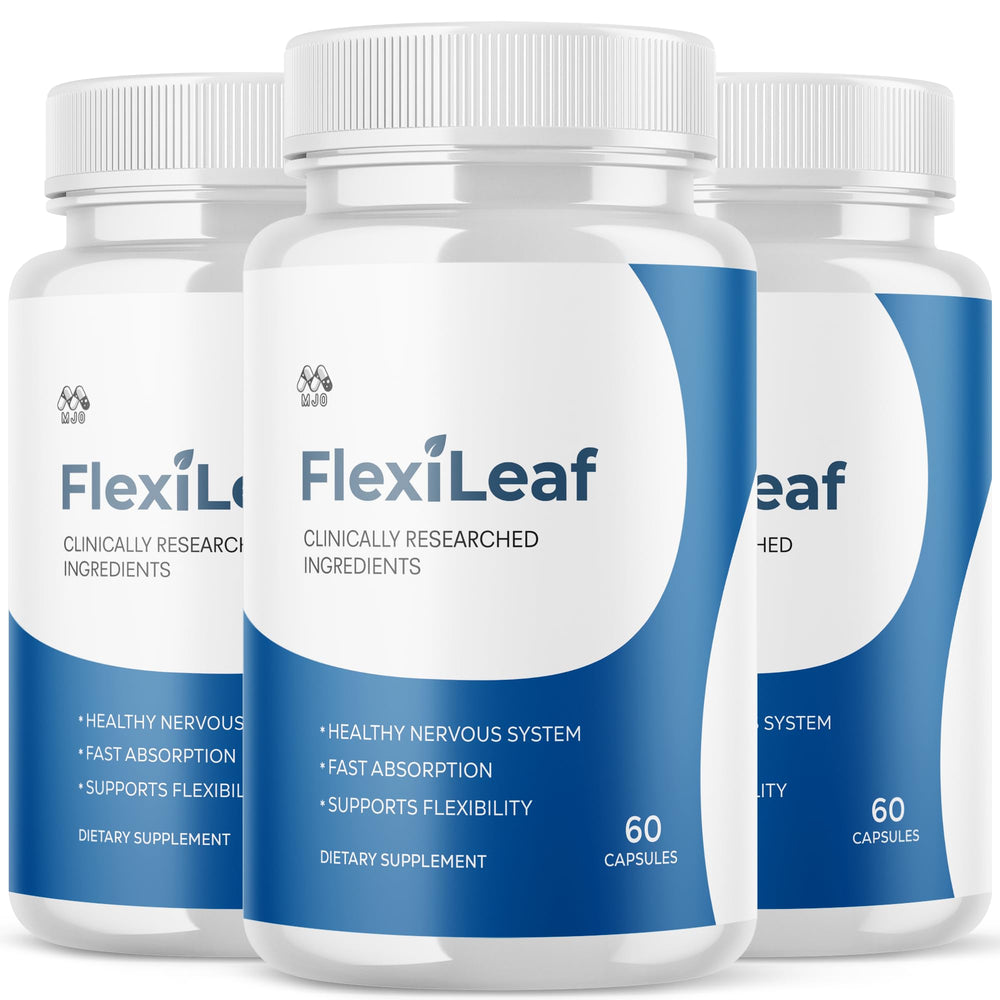 MJO Flexileaf bottle front view for daily wellness.