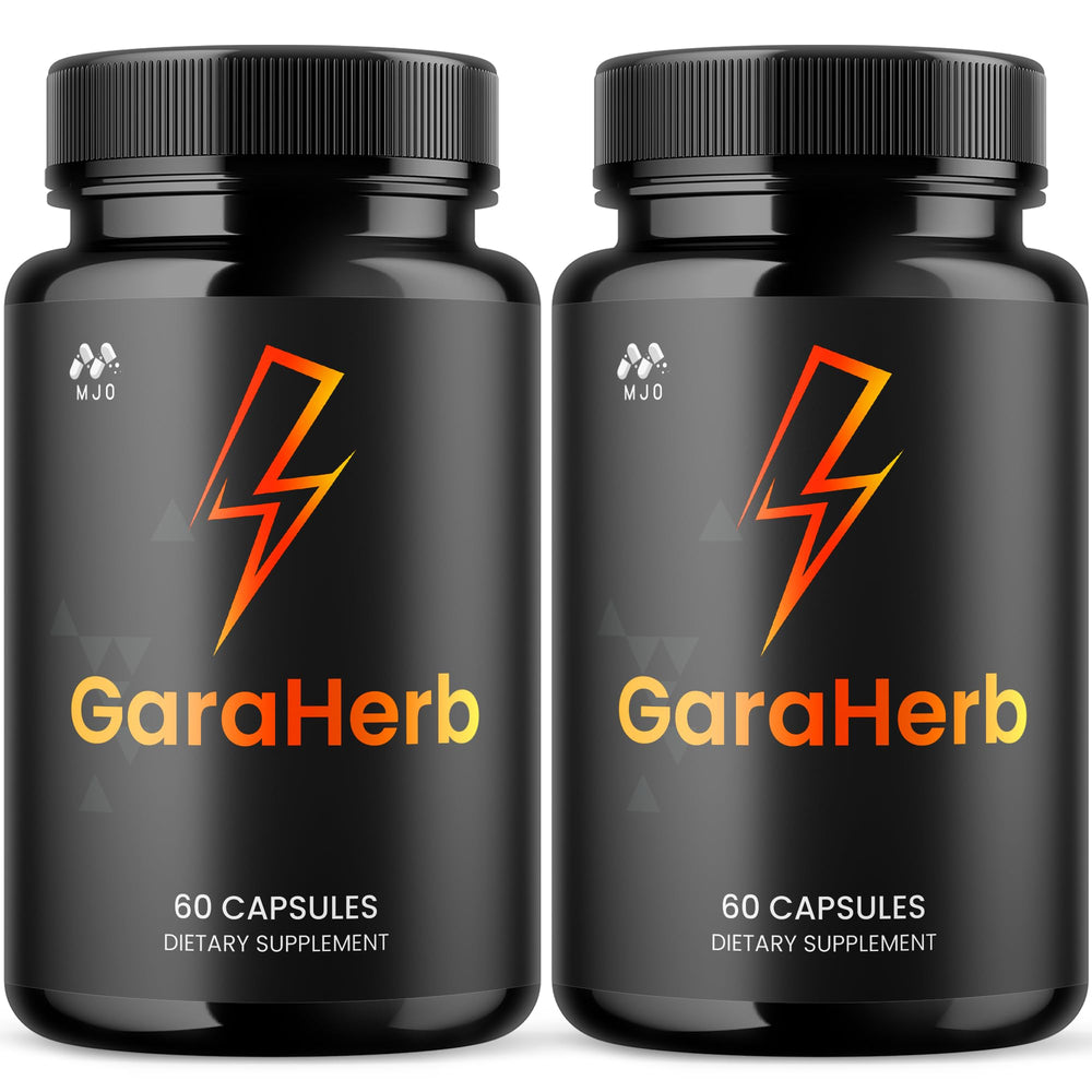 MJO GaraHerb capsules two-pack bottle front for convenient daily wellness