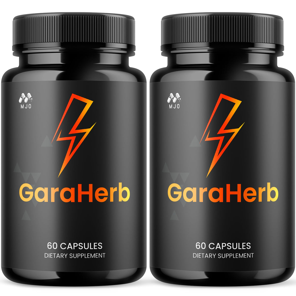 MJO GaraHerb capsules two-pack bottle front for convenient daily wellness