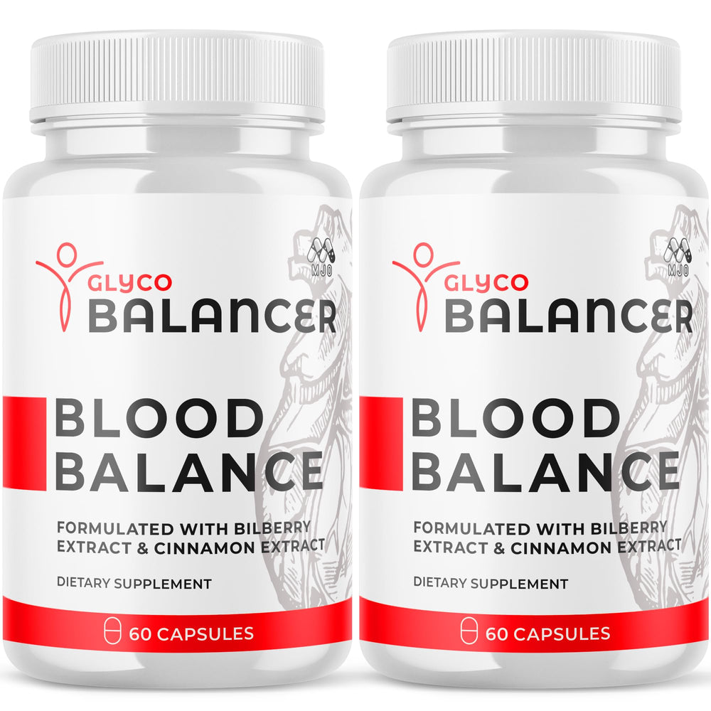 MJO Glyco Balancer bottle front, premium wellness support for daily use.