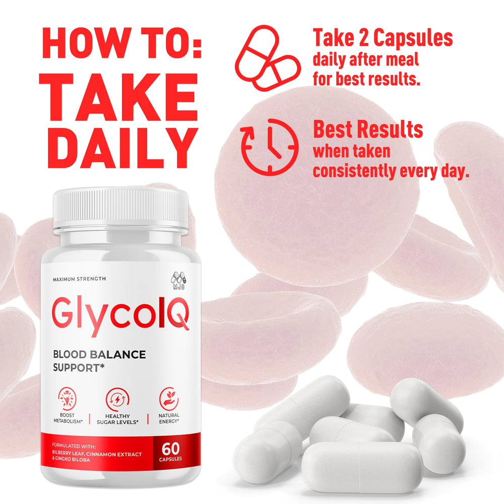 MJO Glyco IQ capsules close-up showing natural constituents