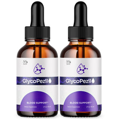 MJO Glycopezil Drops front bottle with branding for natural wellness