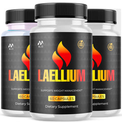MJO Laellium Pills bottle displayed for daily energy and wellness use