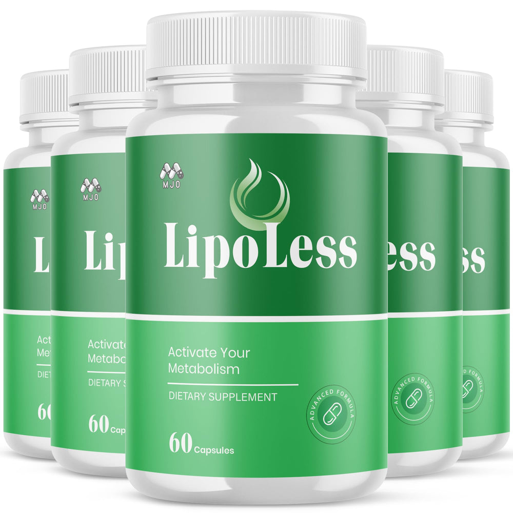 MJO Lipoless bottle front view for daily wellness during workouts