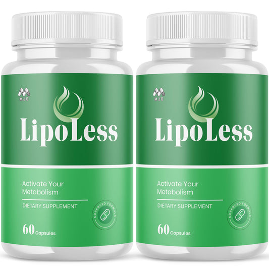 MJO LipoLess bottle front view supports daily wellness for active lifestyles.