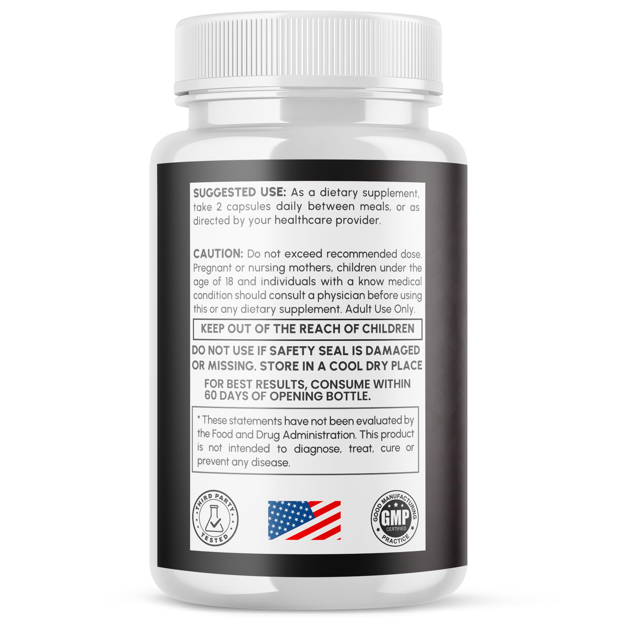 MJO Mahgryn capsules natural ingredients iconography reinforces purity.