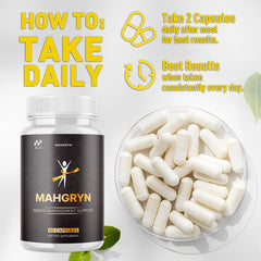 Serving schedule layout for MJO Mahgryn capsules
