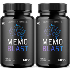 MJO Memo Blast bottle front for daily wellness.