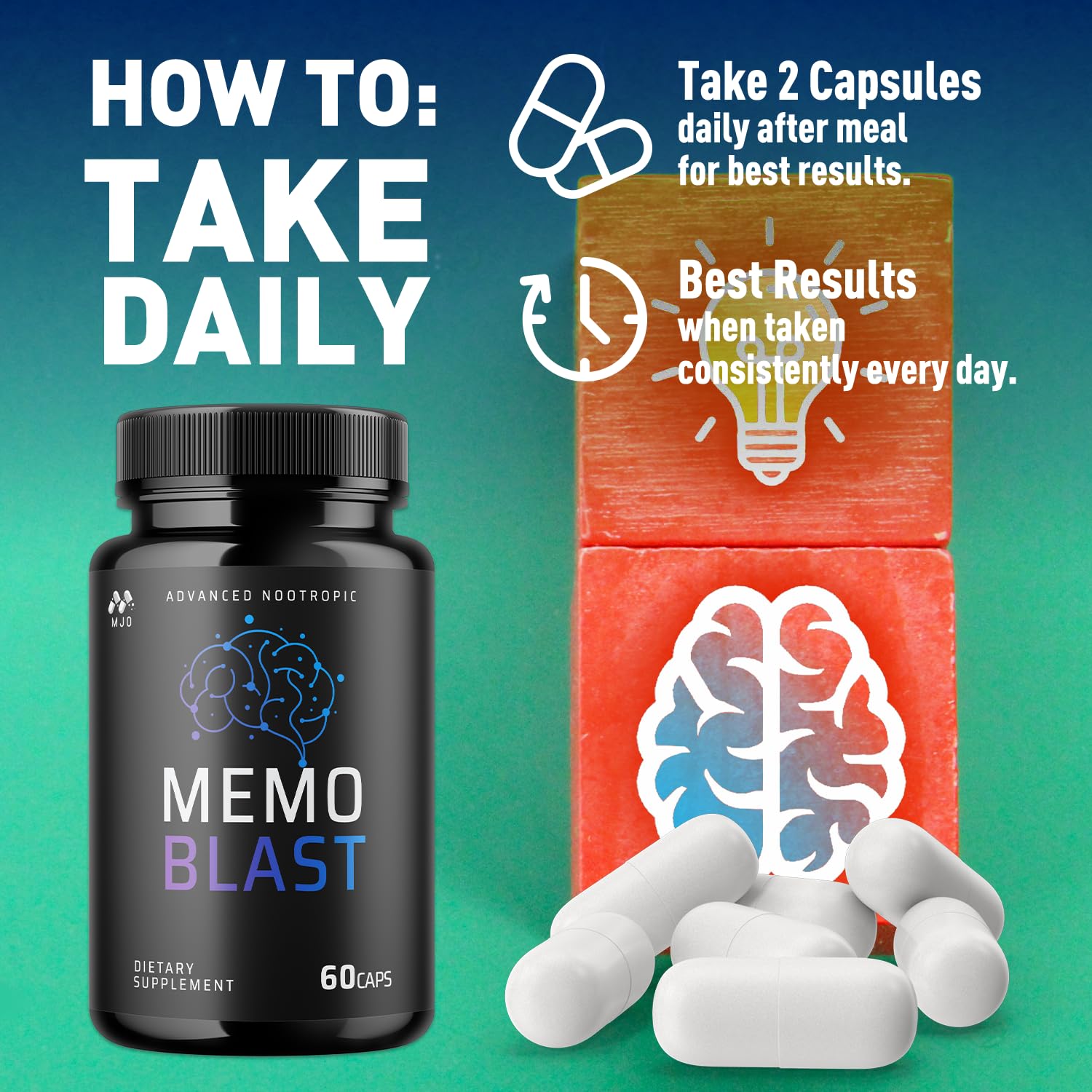 Holding Memo Blast bottle for convenient daily use.