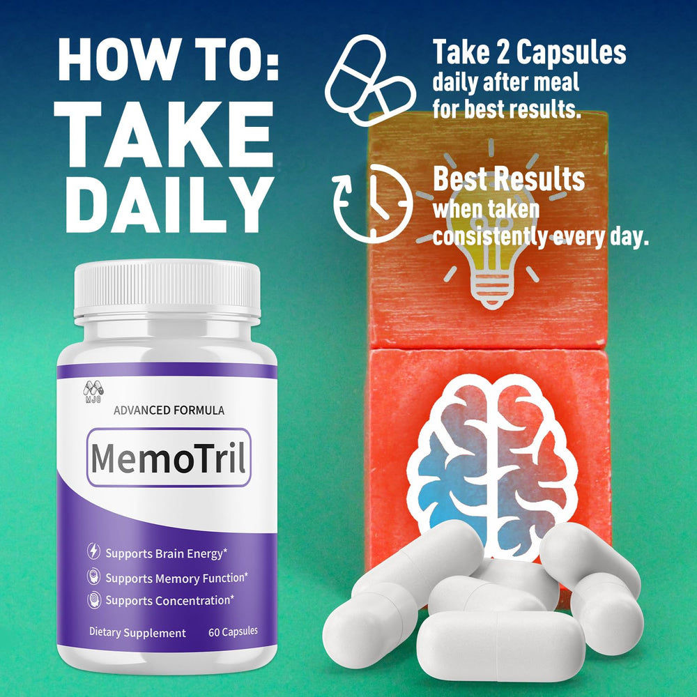 MJO Memotril dosage chart included in packaging for correct daily intake.