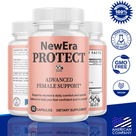 MJO New Era Protect bottle back details high-quality natural ingredients