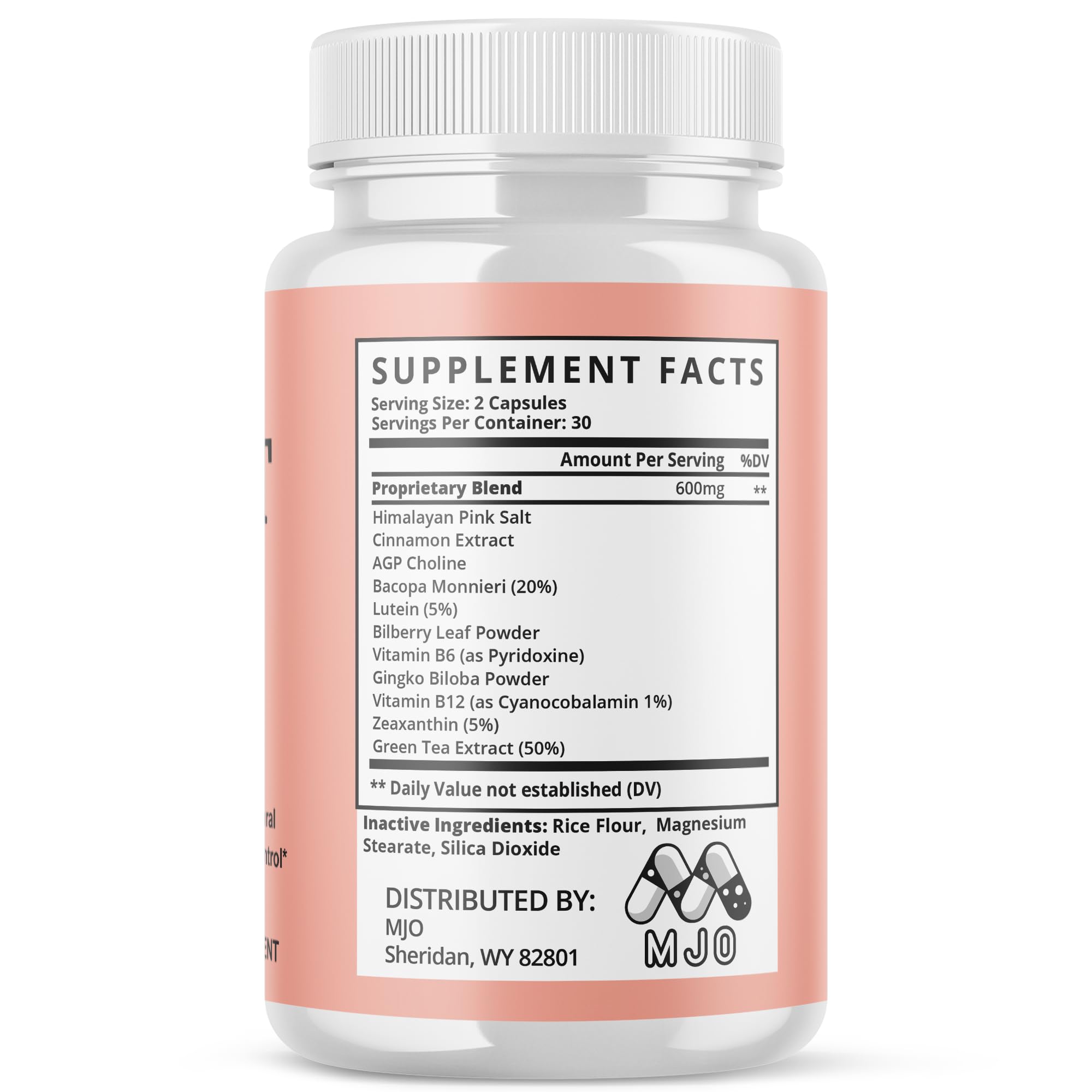 MJO New Era Protect packaging info presents easy-to-store daily supplement.