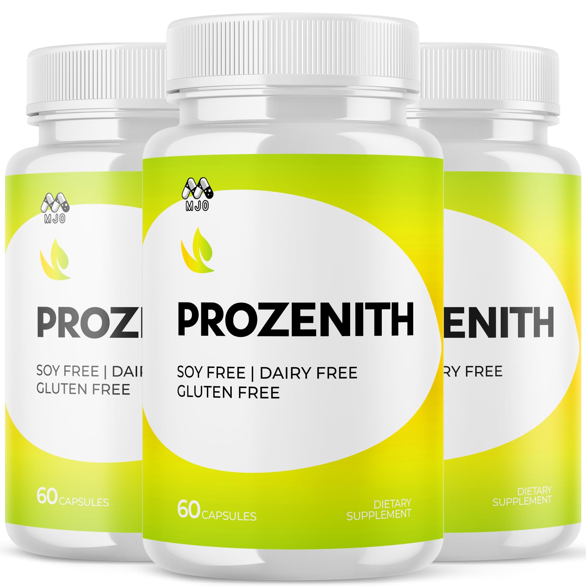 MJO Prozenith capsules bottle front for daily wellness in an active lifestyle