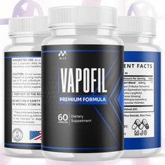 MJO Vapofil capsules close-up of ingredients emphasizing natural extracts.