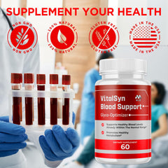 MJO Vitalsyn natural ingredients blend includes botanicals and vitamins.
