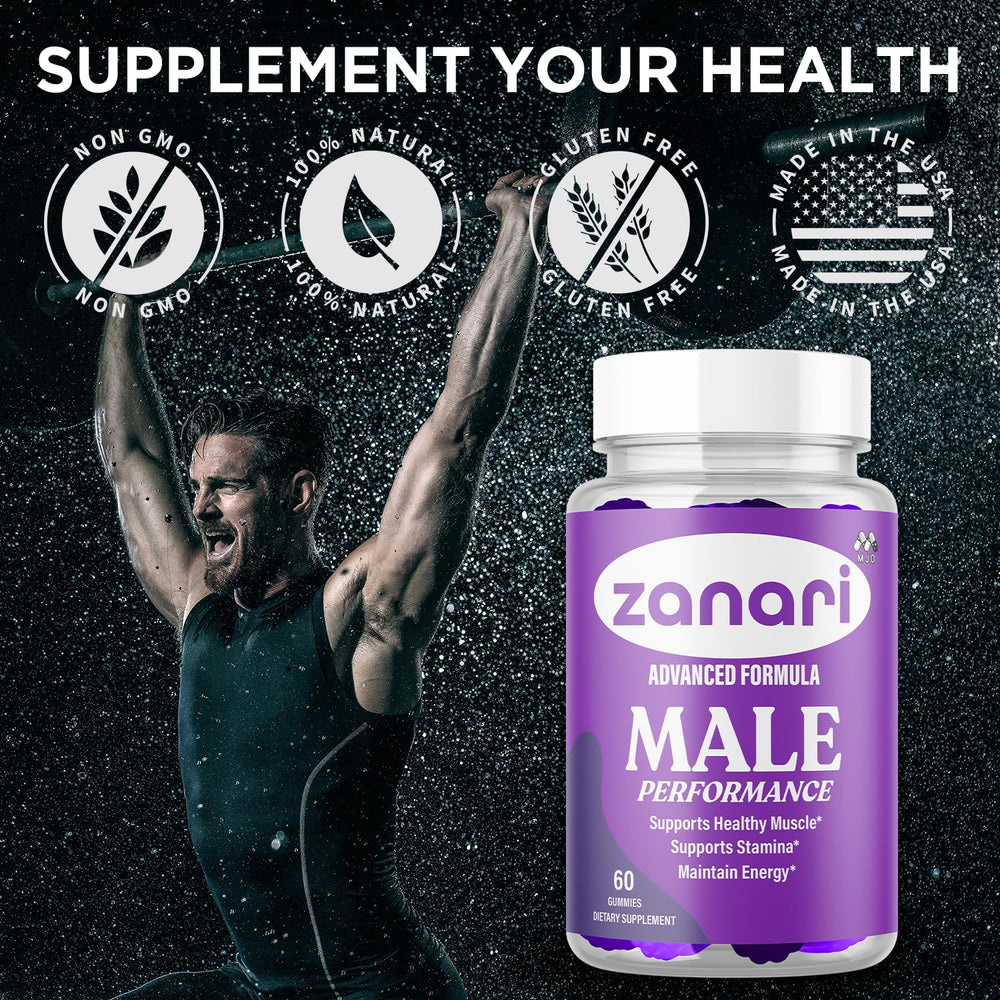 MJO Zanari Gummies natural ingredients illustration emphasizing quality.