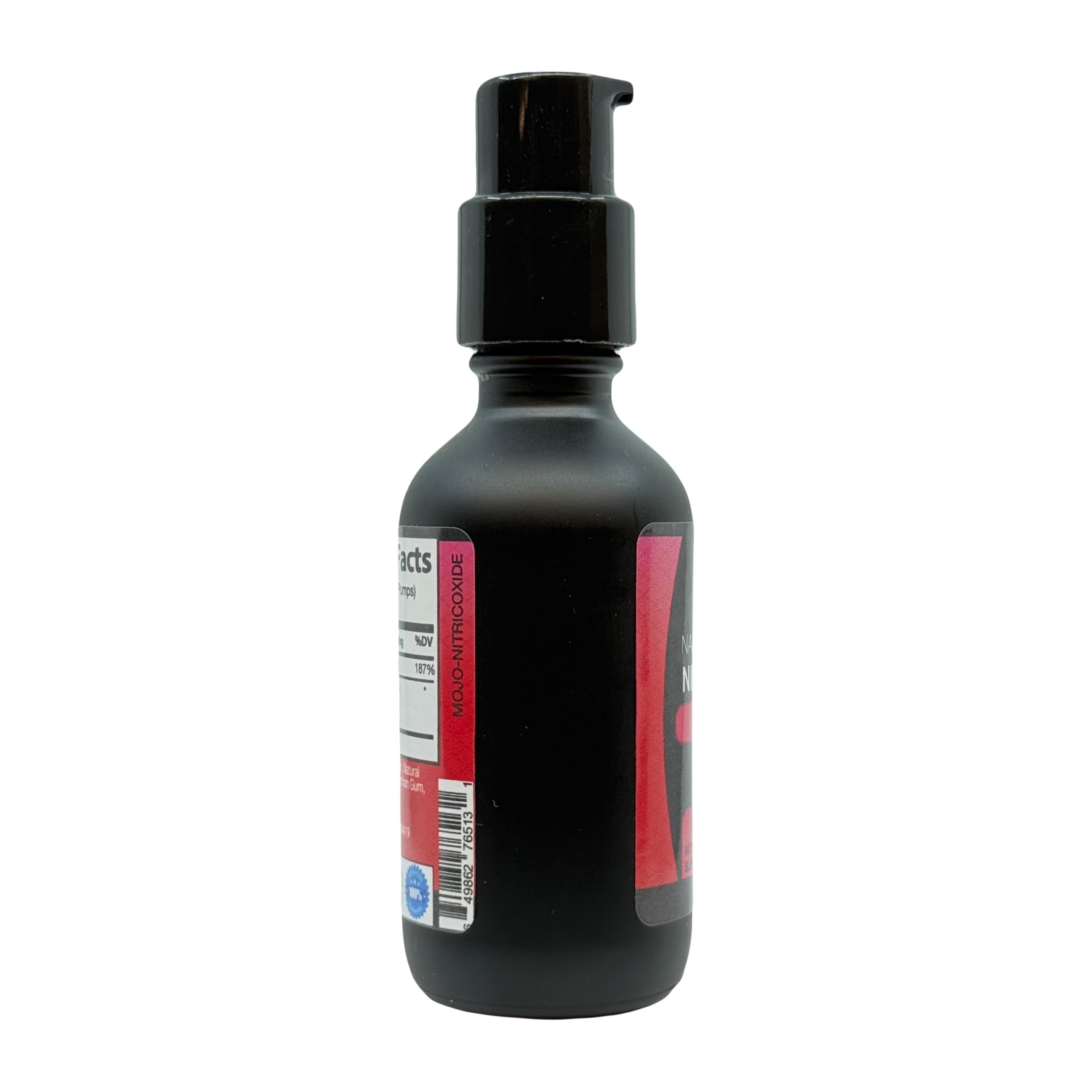 MOJObody Nano Nitric Oxide packaging conveys GMP standards and quality commitment.