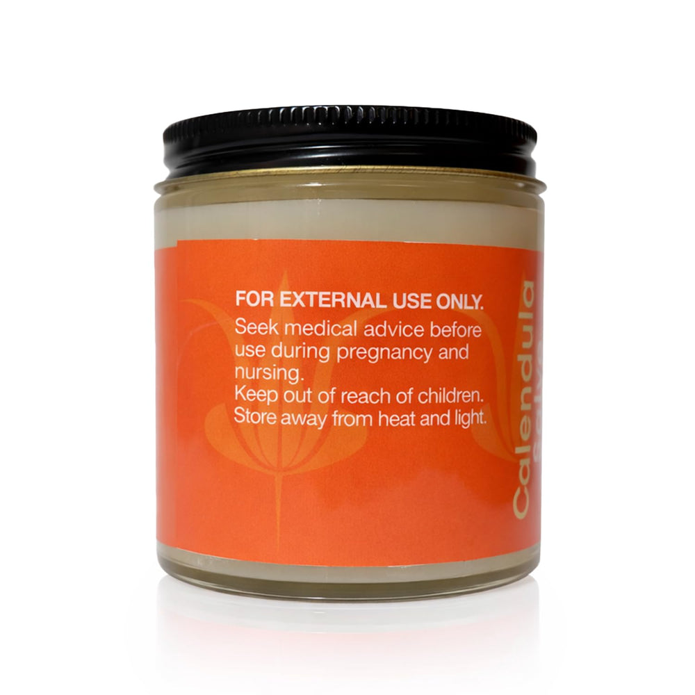 Packaging of MJ's Herbals Calendula Salve ready for everyday use.