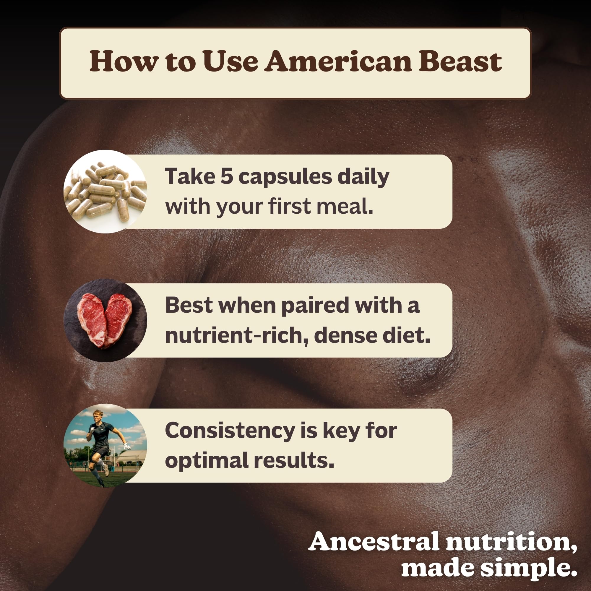 Athlete using MK Supplements American Beast in training scenes signals real-world use