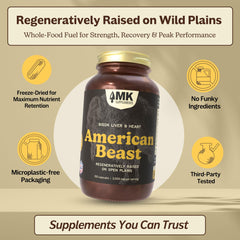 MK Supplements American Beast bison heart suggests support for potential recovery