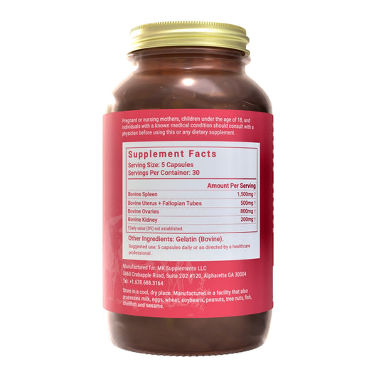 MK Supplements Female Vitality pour demonstrates easy daily intake