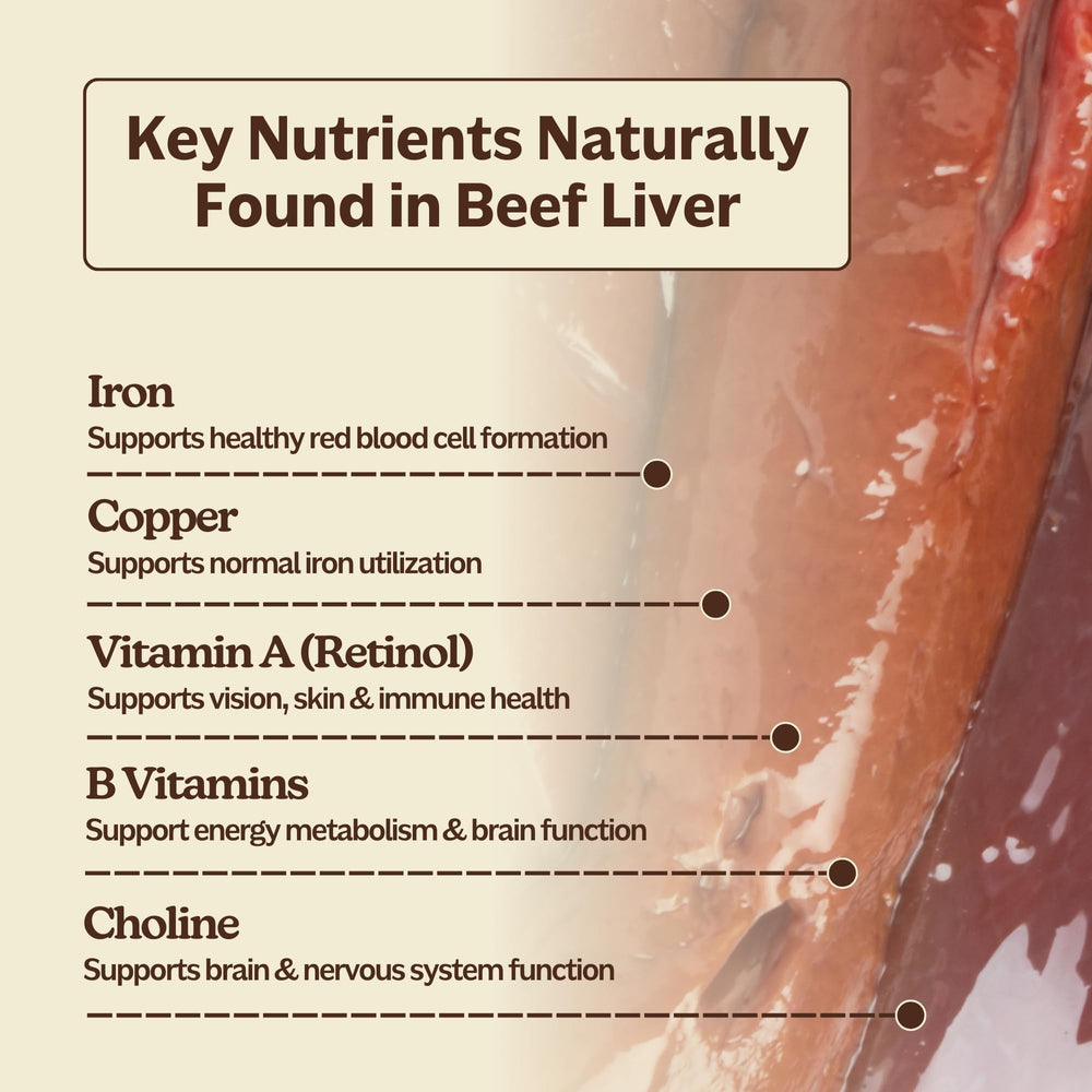 MK Supplements Grass Fed Beef Liver glass bottle on shelf