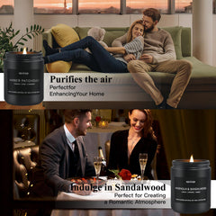 MKCLDE gift set for men candle pack in premium packaging