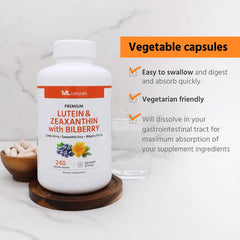 ML Naturals bottle side reveals dosage and ingredient highlights.