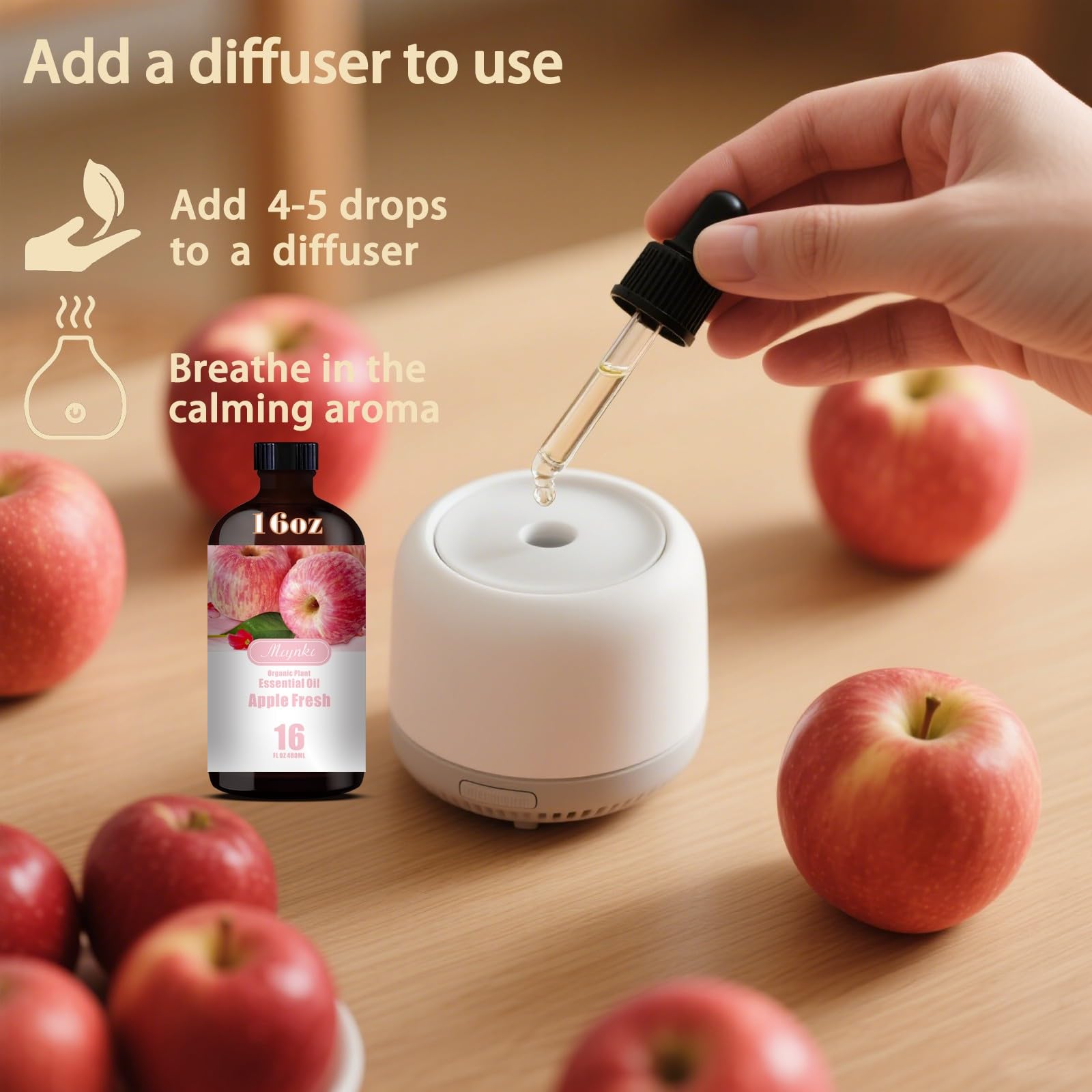 Mlynkl Apple fragrance for candle making blends smoothly with wax.