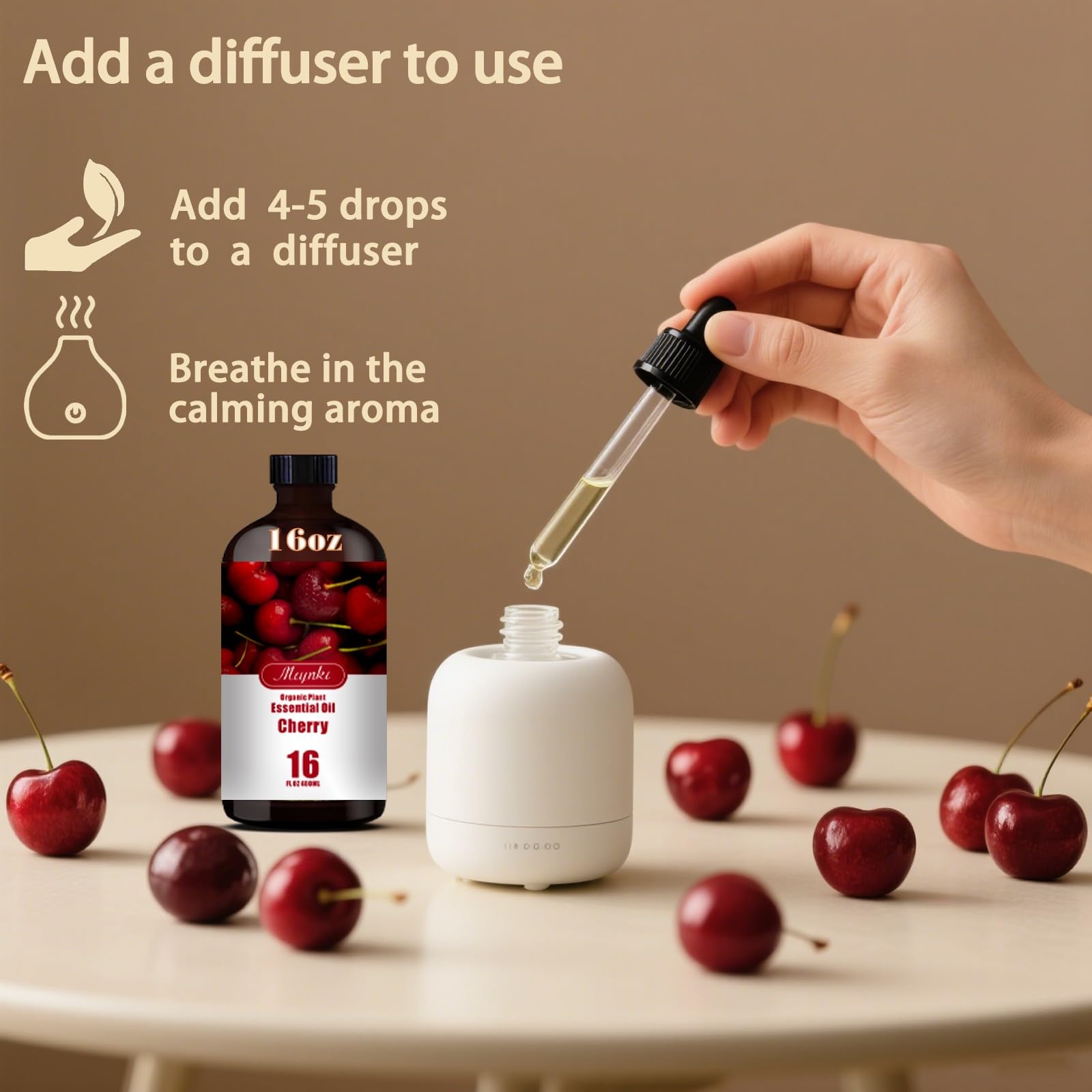 MLYNKL Cherry Fragrance Oil suited for soap making delivering vibrant fragrance.