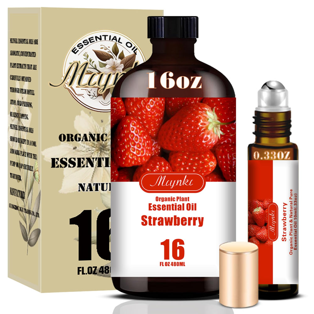 MLYNKL Strawberry essential oil bottle for long-lasting fragrance at home and crafts.