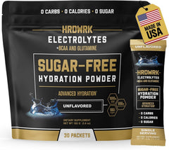 MMA Nutrition HRDWRK electrolyte packet for workouts, quick hydration.