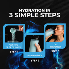 MMA Nutrition HRDWRK electrolytes powder setup for long-lasting hydration