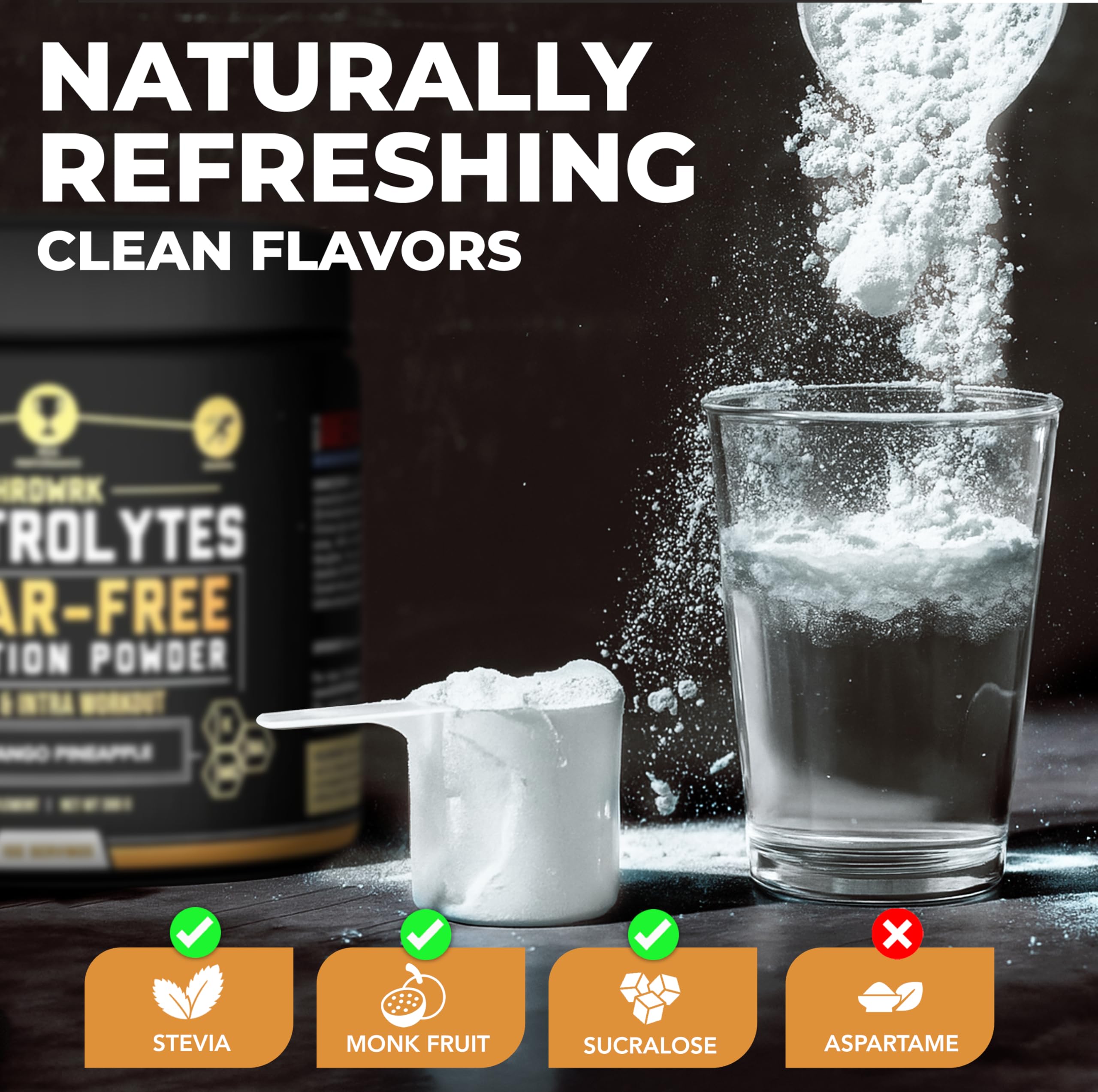 HRDWRK packaging box highlighting 100 servings per pack